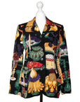 Hermès Vintage-Blazer mit ausgefallenem Signature-Print