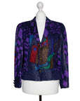 Versus Versace Einreihiger Vintage Lurex-Blazer