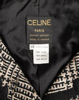 Celine Vintage Blazer mit Kragen und schwarzen Signature-Knöpfen