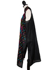 N.N. Hochgeschlossenes Vintage Kleid im Folklore-Stil