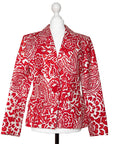 Yves Saint Laurent Ausgefallener gemusterter Vintage-Blazer