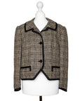 Celine Vintage Blazer mit Kragen und schwarzen Signature-Knöpfen