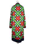 Lanvin Vintage Midi-Kleid mit stilvollem geometrischen Allover-Print