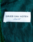Dries van Noten Vintage Bluse mit stilvollem Samt-Print