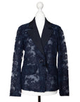 Yves Saint Laurent Ausgefallener Vintage-Blazer aus transparenter Spitze