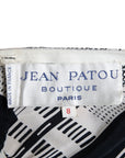 Jean Patou Vintage Kleid mit geometrischem Muster