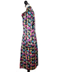 Louis Féraud Vintage Kleid mit floralem Allover-Print & Schleife