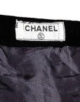 Chanel Vintage Set aus Samt mit Rock & Bluse