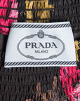 Prada Gesmoktes Kleid mit Blumenprint