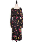 Prada Gesmoktes Kleid mit Blumenprint