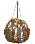 N.N. Vintage Abendtasche im Stil der Golden 20ties mit Allover-Pailletten