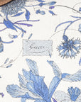 Gucci Vintage Schultertasche mit goldenem Signature-Henkel und stilvollem floralen Allover-Print