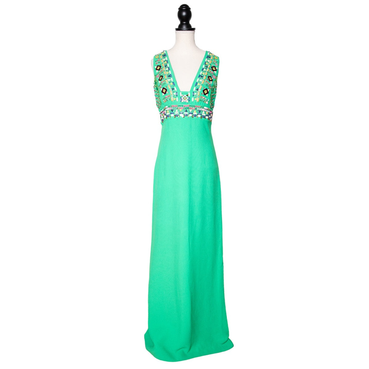Emilio Pucci vintage evening dress with elaborately embroidered rhines Style Definery Emilio Pucci vintage evening dress with elaborately embroidered rhines Style Definery