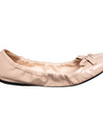 Prada Ballerinas aus mit Schleife aus Lackleder
