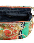 Versace Vintage Schultertasche mit Signature-Print und goldenen Medusa-Details
