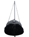 N.N. Elegante Vintage Abendtasche mit venezianischem Metall-Verschluss