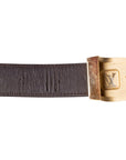 Louis Vuitton Klassischer Gürtel im Logo-Design mit goldener Schnalle
