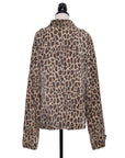 Dolce & Gabbana Vintage Lederhemd im Leoprint