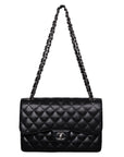 Chanel Caviar Jumbo Timeless Flap Bag