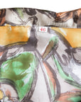Hochwertige N.N. Vintage Seidenbluse im aufwändig bedrucktem Allover-Print
