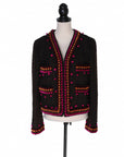 Chanel Taillierter Vintage Blazer mit aufwändigen Zierelementen und aufgesetzten Taschen