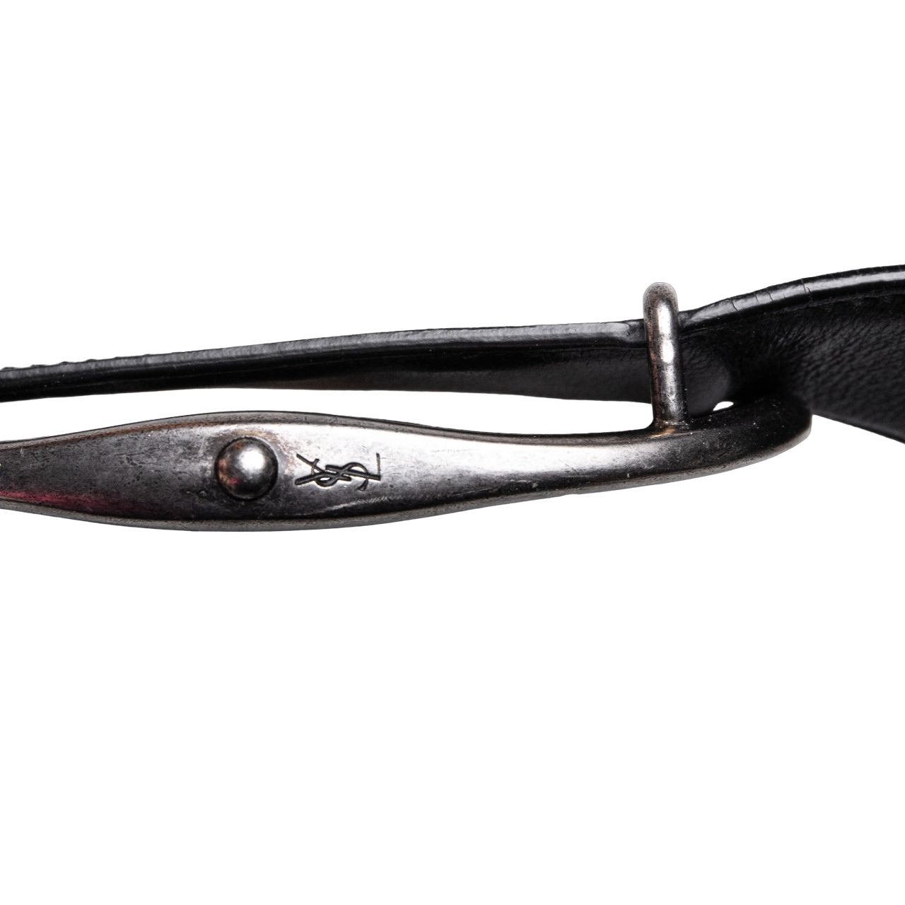 Saint Laurent Tom Ford belt with signature YSL buckle – Style Definery
