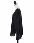 Saint Laurent Semitransparente Bluse im Tunikastil