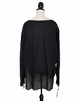 Saint Laurent Semitransparente Bluse im Tunikastil