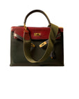 Hermès Seltene Vintage Kelly Bag 35 mit Schulterriemen