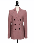 Giorgio Armani Doppelreihiger Blazer im Hahnentritt-Muster