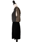 Lanvin Two-Tone Seidenkleid mit Gummizug
