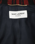 Saint Laurent Karierte Cropped Jacke im "Tartan"-Look
