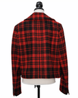 Saint Laurent Karierte Cropped Jacke im "Tartan"-Look