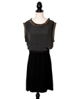 Lanvin Two-Tone Seidenkleid mit Gummizug