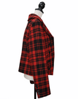 Saint Laurent Karierte Cropped Jacke im "Tartan"-Look