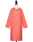 Hermès Vintage Kleid im Kimono-Stil mit Signature-Knöpfen