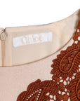 Chloé Minikleid mit Spitze und seitlichen Taschen