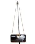 Maggiora España Vintage Abendtasche mit auffälligem Gold-Verschluss