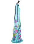 De Parisini Vintage Abendkleid im Signature Print aus Seide