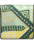 Rianna + Nina Crossbody-Tasche im grünen Grafik-Print mit goldener Body-Kette