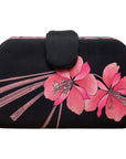 Leonard Paris Vintage Clutch mit floralem Print