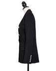 Balmain Schwarzer Blazer im Oversize 6 Button-Stil