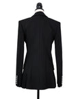 Balmain Schwarzer Blazer im Oversize 6 Button-Stil