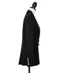 Balmain Schwarzer Blazer im Oversize 6 Button-Stil