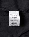 Balmain Schwarzer Blazer im Oversize 6 Button-Stil