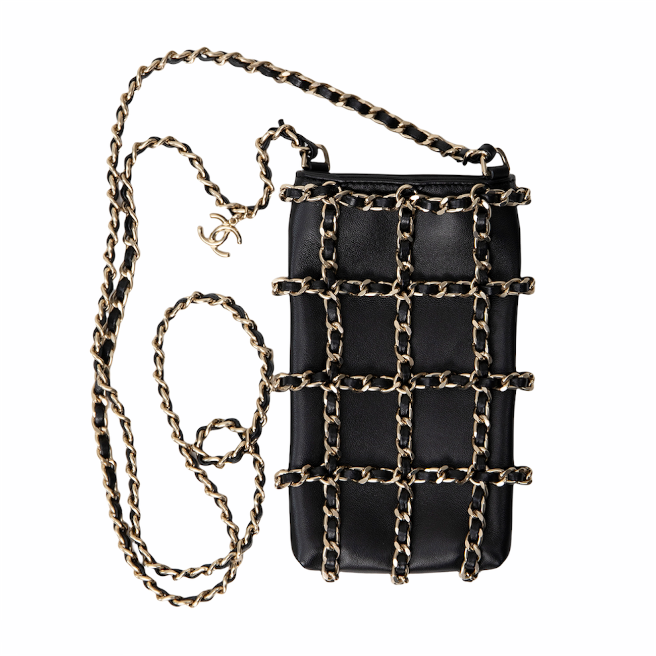 Black chanel bag with black chain hotsell