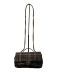 Chanel medium flap bag with tweed flap