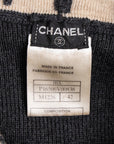 Chanel Vintage Ausgefallener Strickpullover mit Stehkragen