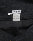 Chanel Vintage Wollrock mit Reißverschluss