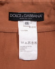 Dolce & Gabbana Semitransparente Seidenbluse mit Plissees mit leichten Gebrauchsspuren